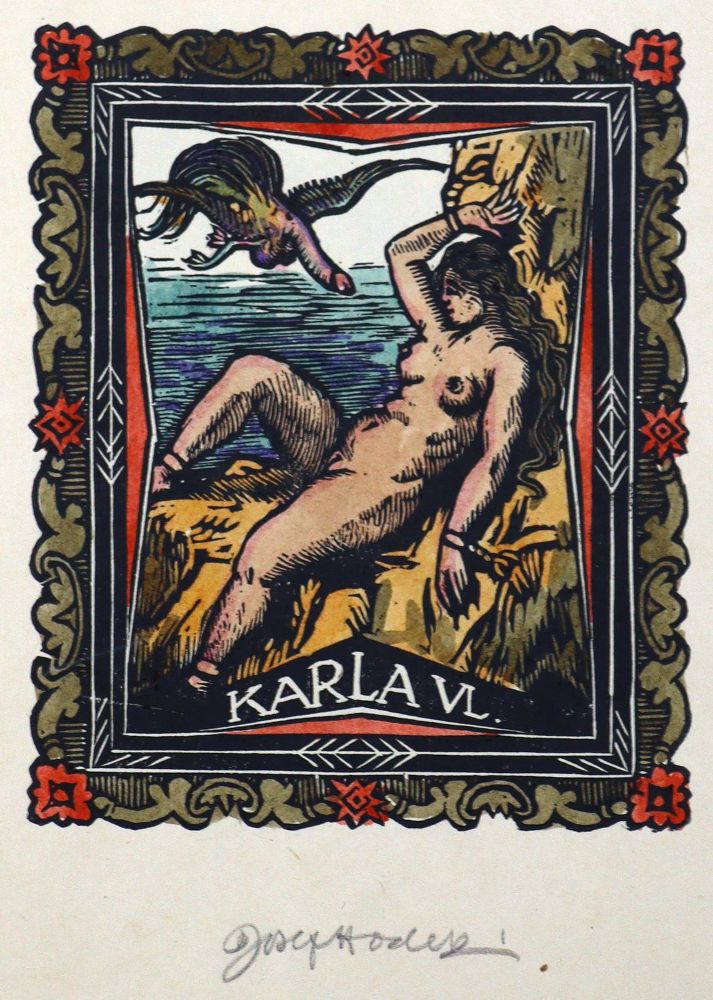 Große Abbildung Nr.2: 125-830 Hodek,J.: (Exlibris, Erotika - Galantes)