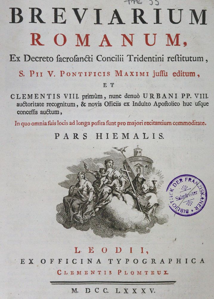 Große Abbildung Nr.1: 125-86 Breviarium romanum,: (Alte Drucke, Handschriften und Theologie)
