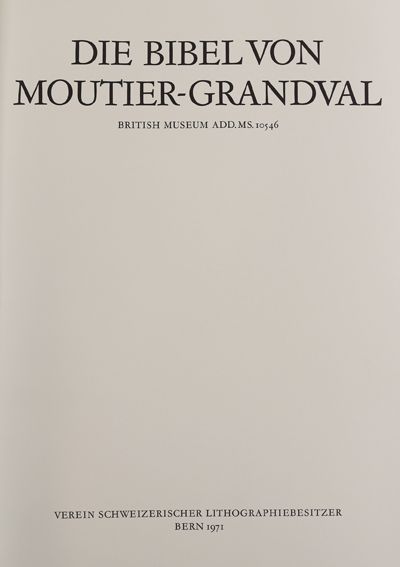 Große Abbildung Nr.1: 125-875 Grandval-Bibel.: (Faksimile)