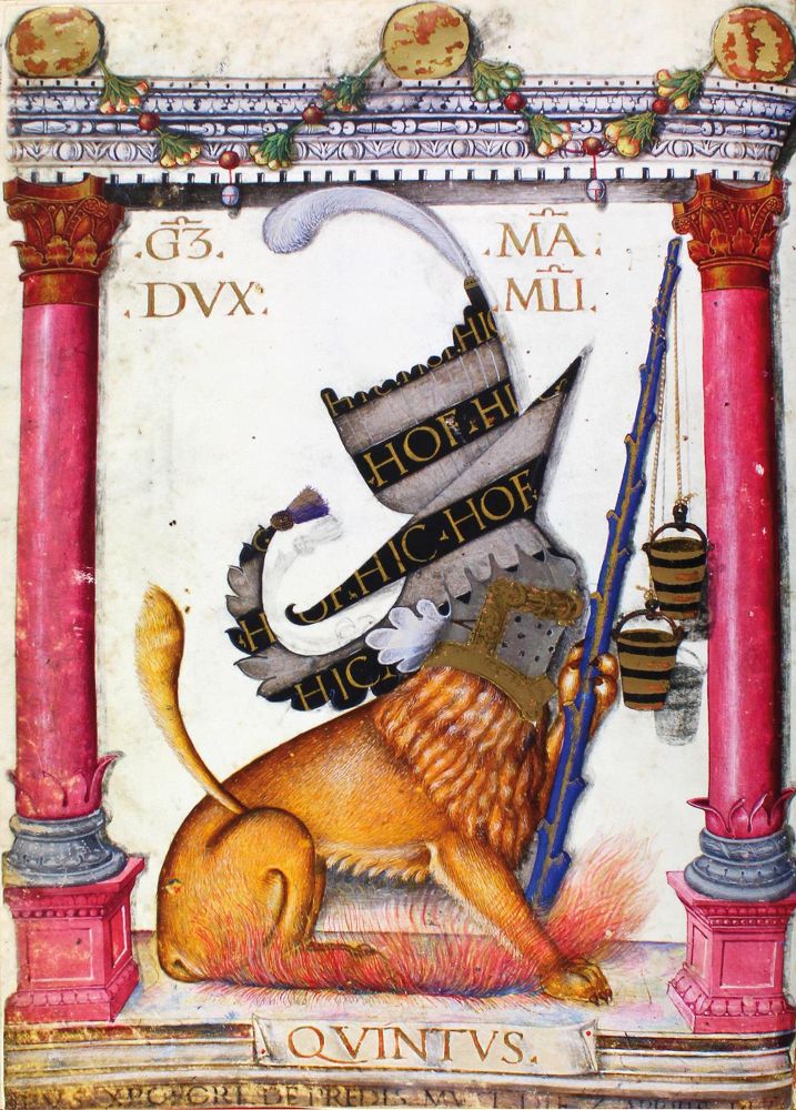 Große Abbildung Nr.2: 125-881 Legendarium der Sforza,: (Faksimile)