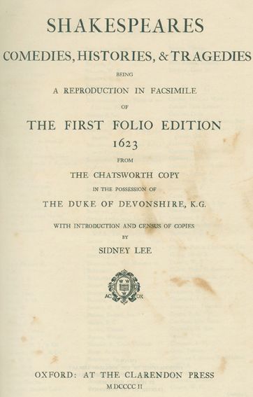 Große Abbildung Nr.1: 125-891 Shakespeare,W,: (Faksimile)