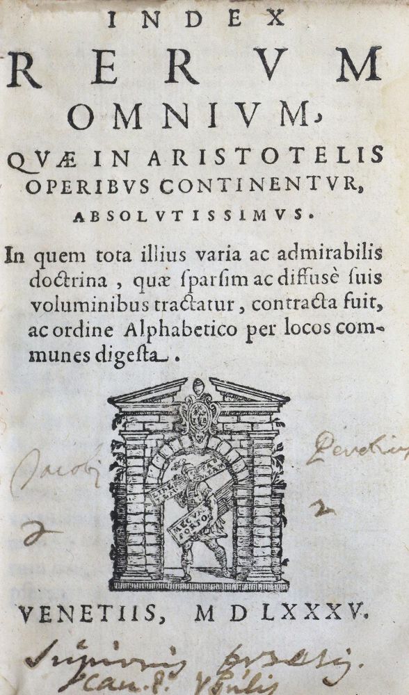 Große Abbildung Nr.1: 125-9 Aristoteles.: (Alte Drucke, Handschriften und Theologie)