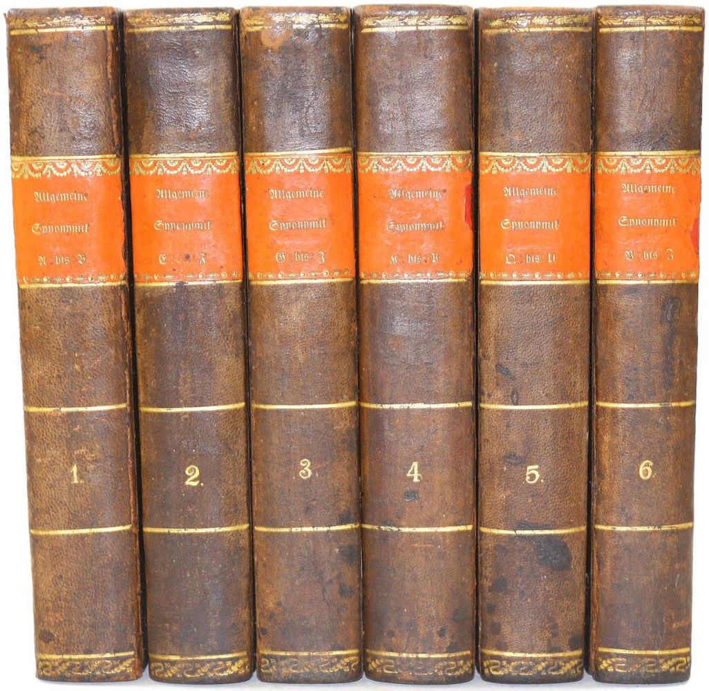 Große Abbildung Nr.1: 125-907 Eberhard,J.A. u. J.G.E.Maaß.: (Lexika - Wörterbücher - Sprachwissenschaften)