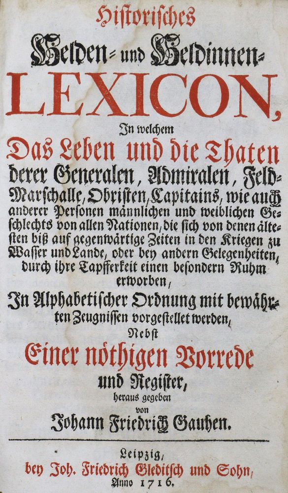 Große Abbildung Nr.1: 125-908 Gauhe,J.F.: (Lexika - Wörterbücher - Sprachwissenschaften)