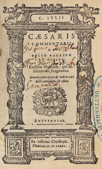 Große Abbildung Nr.1: 125-91 Caesar,C.J.: (Alte Drucke, Handschriften und Theologie)