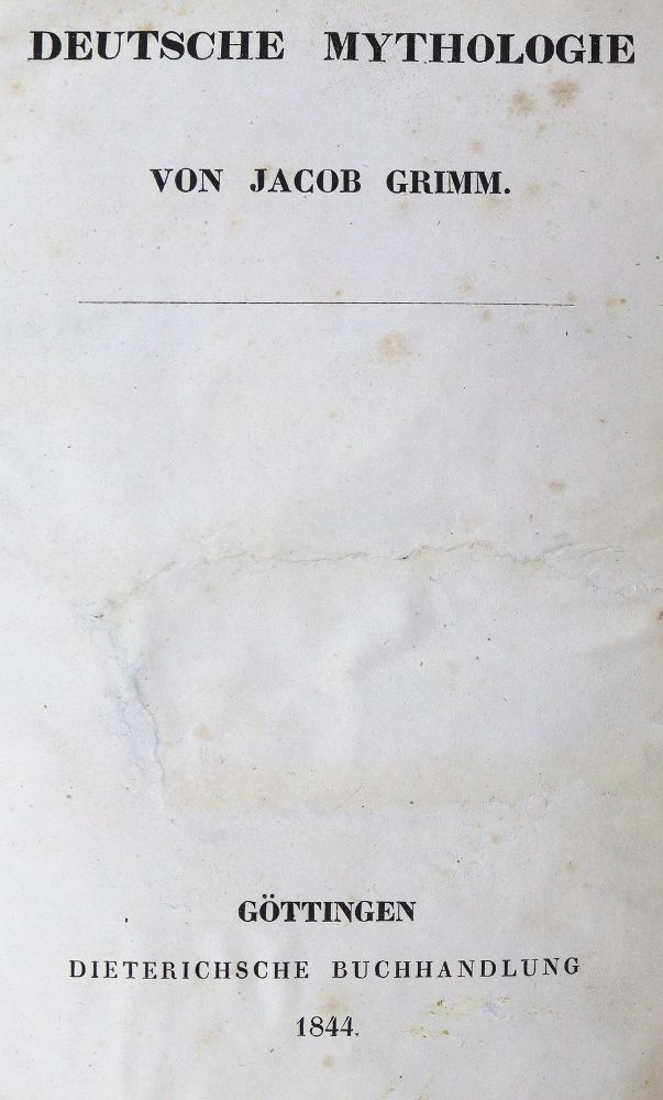 Große Abbildung Nr.1: 125-912 Grimm,J.: (Lexika - Wörterbücher - Sprachwissenschaften)