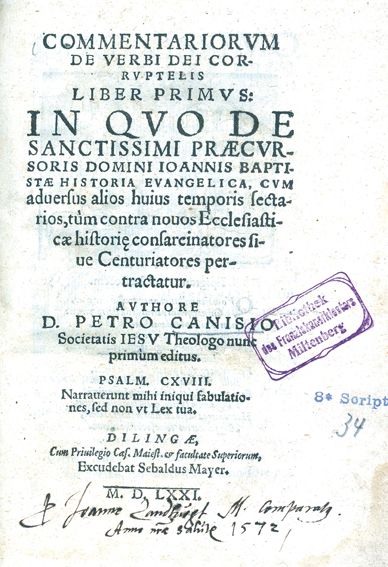 Große Abbildung Nr.1: 125-94 Canisius,P.: (Alte Drucke, Handschriften und Theologie)