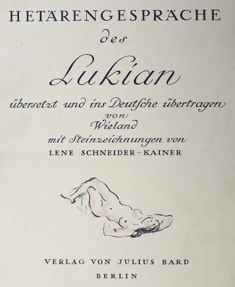 Große Abbildung Nr.1: 125-959 Lukian.: (Erotika - Galantes)