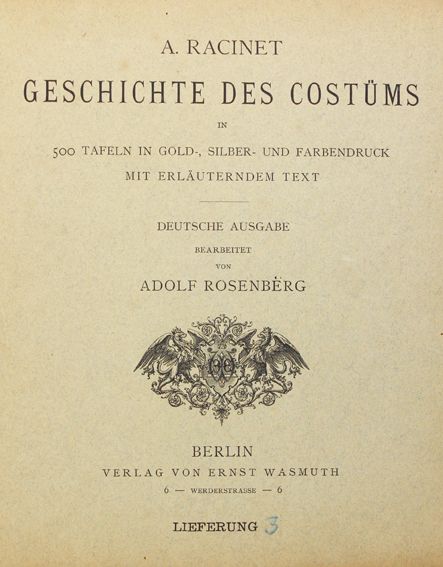 Große Abbildung Nr.1: 125-971 Racinet,A.: (Mode und Trachten)