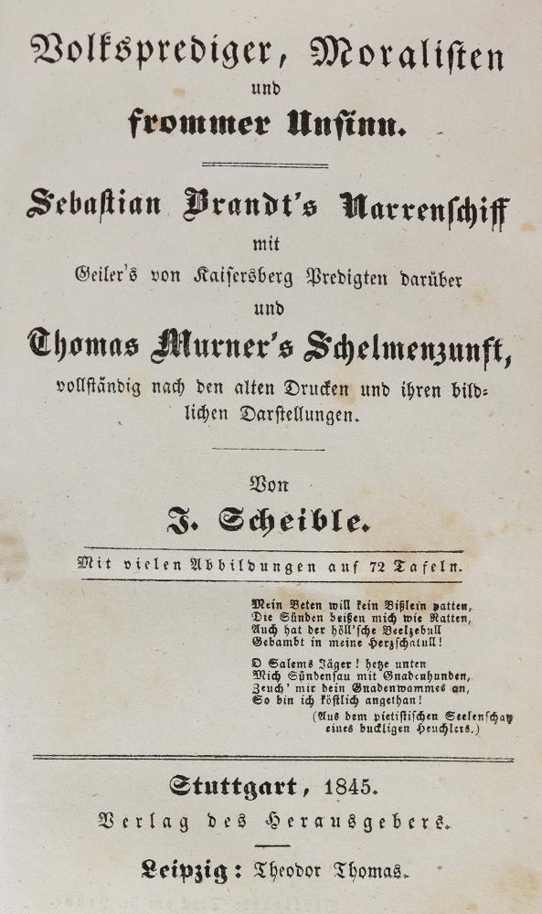 Große Abbildung Nr.2: 125-981 Scheible,J.: (Kultur- und Sittengeschichte)