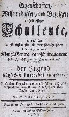 Bild Nr.1: 125-1017 (Felbiger,J.I.v.).: (Pädagogik)
