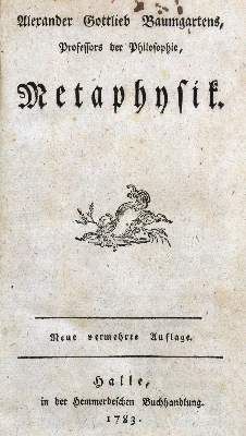 Bild Nr.1: 125-1050 Baumgarten,A.G.: (Literatur und illustrierte Bücher bis 19.Jahrhundert)