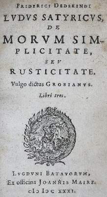 Bild Nr.1: 125-1070 Dedekind,F.: (Literatur und illustrierte Bücher bis 19.Jahrhundert)