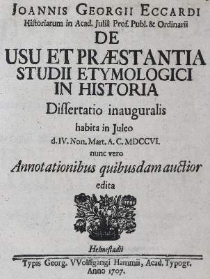 Bild Nr.1: 125-1076 Eccard,J.G.: (Literatur und illustrierte Bücher bis 19.Jahrhundert)