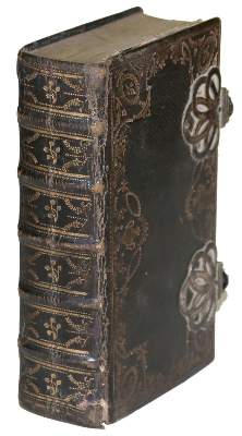Bild Nr.1: 125-1087 Schwarzer Ledereinband: (Einband)