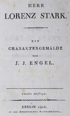 Bild Nr.1: 125-1088 Engel,J.J.: (Literatur und illustrierte Bücher bis 19.Jahrhundert)