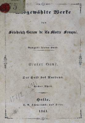 Bild Nr.2: 125-1099 Fouque,F.de la Motte.: (Literatur und illustrierte Bücher bis 19.Jahrhundert)