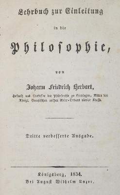 Bild Nr.1: 125-1122 Herbart,J.F.: (Literatur und illustrierte Bücher bis 19.Jahrhundert)