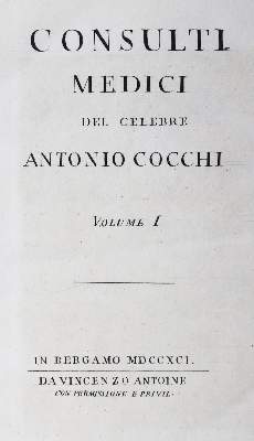 Bild Nr.2: 125-115 Cocchi,A.C.: (Alte Drucke, Handschriften und Theologie)