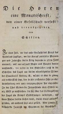 Bild Nr.1: 125-1184 Schiller,F.v. (Hrsg.).: (Literatur und illustrierte Bücher bis 19.Jahrhundert)