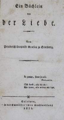 Bild Nr.1: 125-1198 Stolberg,F.L.v.: (Literatur und illustrierte Bücher bis 19.Jahrhundert)