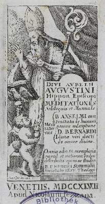 Bild Nr.1: 125-12 Augustinus,A.: (Alte Drucke, Handschriften und Theologie)