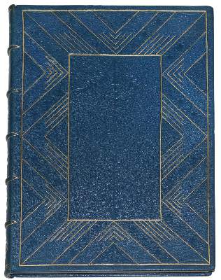 Bild Nr.1: 125-1277 Blauer Ledereinband: (Einband)