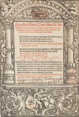 Bild Nr.1: 125-13 Augustinus,A.: (Alte Drucke, Handschriften und Theologie)