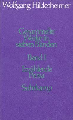 Bild Nr.1: 125-1312 Hildesheimer,W.: (Literatur und illustrierte Bücher 20.Jahrhundert - Alte Literatur in modernen Ausgaben)