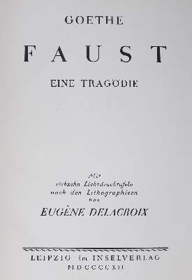 Bild Nr.2: 125-1322 Goethe,J.W.v.: (Insel-Verlag)