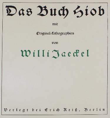 Bild Nr.2: 125-1324 Jaeckel,W.: (Literatur und illustrierte Bücher 20.Jahrhundert - Alte Literatur in modernen Ausgaben)