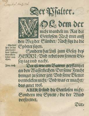 Bild Nr.2: 125-134 (Deudsche Psalter, Der,: (Alte Drucke, Handschriften und Theologie)