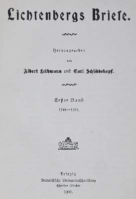 Bild Nr.1: 125-1352 Leitzmann,A. u. C.Schüddekopf.: (Lichtenberg)