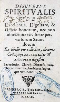 Bild Nr.1: 125-137 Discursus spiritualis: (Alte Drucke, Handschriften und Theologie)