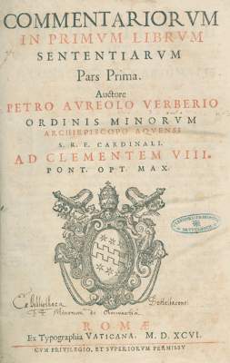 Bild Nr.1: 125-14 Aureolus,P.: (Alte Drucke, Handschriften und Theologie)