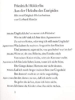 Bild Nr.2: 125-1400 Hölderlin,(F.).: (Pressendrucke)