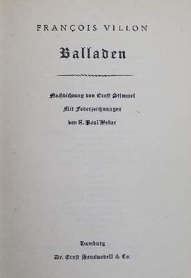 Bild Nr.2: 125-1428 Sammlung: (Literatur und illustrierte Bücher 20.Jahrhundert - Alte Literatur in modernen Ausgaben)