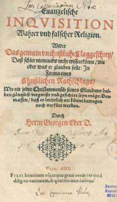 Bild Nr.1: 125-143 Eder,G.: (Alte Drucke, Handschriften und Theologie)