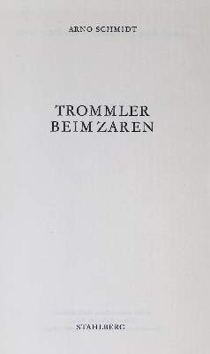 Bild Nr.1: 125-1433 Schmidt,A.: (Literatur und illustrierte Bücher 20.Jahrhundert - Alte Literatur in modernen Ausgaben)