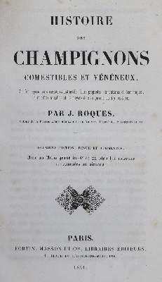 Bild Nr.1: 125-1499 Roques,J.: (Botanik, Pilze)