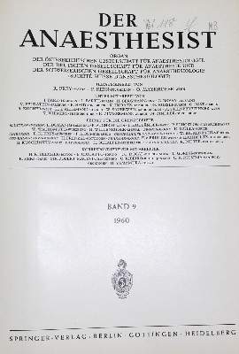 Bild Nr.1: 125-1508 Anaesthesist, Der.: (Medizin, Anästhesie)