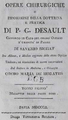 Bild Nr.1: 125-1532 Desault,P.J.: (Medizin, Chirurgie)