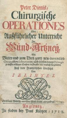 Bild Nr.2: 125-1533 Dionis,P.: (Medizin, Chirurgie)