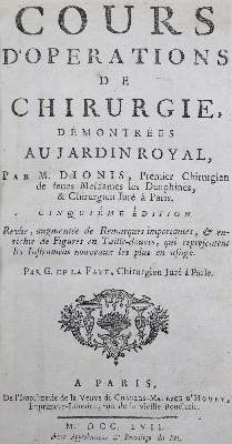Bild Nr.2: 125-1534 Dionis,(P.).: (Medizin, Chirurgie)