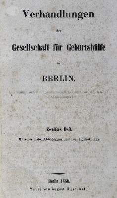 Bild Nr.1: 125-1560 Verhandlungen: (Medizin, Gynäkologie)