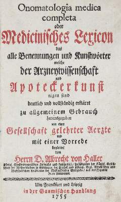 Bild Nr.1: 125-1561 Haller,A.v.: (Medizin)