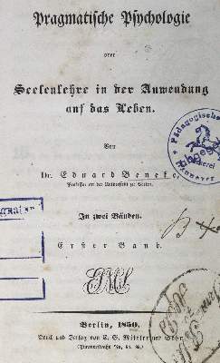 Bild Nr.1: 125-1590 Beneke,E.: (Medizin, Psychologie)
