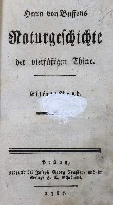 Bild Nr.2: 125-1638 Buffon,(G.L.L.de.).: (Zoologie)