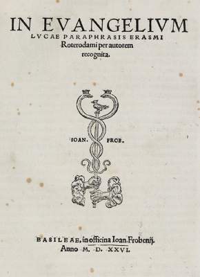 Bild Nr.1: 125-166 Erasmus von Rotterdam,D.: (Alte Drucke, Handschriften und Theologie)