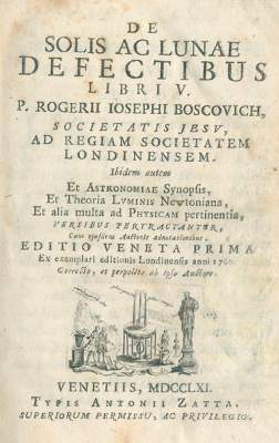 Bild Nr.1: 125-1670 Boscovich,R.J.: (Verschiedene Gebiete - Varia, Astronomie)